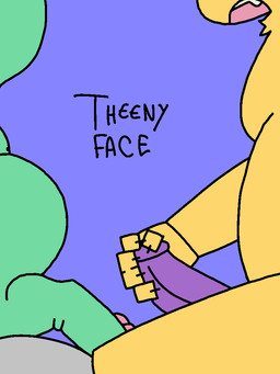 ambiguous_gender butt duo feet genitals green_body male pawpads penis tail yellow_body theenyface nintendo pokemon butters_(theenyface) domestic_cat felid feline felis generation_9_pokemon mammal pokemon_(species) sprigatito 3:4 animated female_(lore)