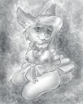 alternate_species anthro bdsm bondage bound breasts female fur gift gift_wrapped hair holidays nipples nude open_mouth person_as_gift person_present pregnant pregnant_anthro pregnant_female slave solo whiskers flinters christmas bouncyotter felid feline lynx mammal 2019 4:5 hi_res