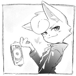 anthro border claws clothing finger_claws heart_symbol hypnotic_visor looking_at_viewer male manga_style paneling simple_background smile smug smug_grin solo white_border heptaofspades perfect_home citrine_(hypnocatto) domestic_cat felid feline felis mammal greyscale monochrome screentone sketch