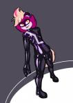 ambiguous_gender bodysuit clothing latex skinsuit solo tight_clothing zipper latexity roxi_(latexity) domestic_ferret mammal mustelid musteline true_musteline weasel cel_shading digital_drawing_(artwork) digital_media_(artwork) hi_res shaded