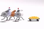 ambiguous_gender baguette beak bread chasing feral food group heart_symbol humor running semi-anthro simple_background skateboard toony vehicle what white_background keke_(artist) boing_(keke) avian bird columbid pigeon 2018 2d_animation 3:2 3d_(artwork) 3d_animation animated digital_media_(artwork) short_playtime