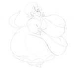 accessory anthro areola areola_slip belly big_belly big_breasts big_butt big_hair breasts butt clothing dress female footwear hair hair_accessory hairband hand_on_hip high_heels huge_belly huge_breasts huge_butt huge_thighs hyper hyper_butt hyper_thighs lidded_eyes morbidly_obese morbidly_obese_anthro morbidly_obese_female nipple_outline obese obese_anthro obese_female overweight overweight_anthro overweight_female raised_finger shoes side_view smile smiling_at_viewer solo standing tail thick_thighs topwear huwon nickelodeon t.u.f.f._puppy mrs._katswell domestic_cat felid feline felis mammal 2020 black_and_white digital_drawing_(artwork) digital_media_(artwork) line_art monochrome sketch