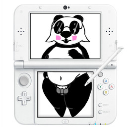 anthro belly big_breasts breasts eyewear female glasses gynomorph intersex lgbtq nerd shortstack shortstack_female stylus_(object) touching_thigh wearing_glasses frutigooner nintendo nintendo_3ds nintendo_ds_family mei_(frutigooner) bear giant_panda mammal 1:1 trans_(lore) trans_woman_(lore)