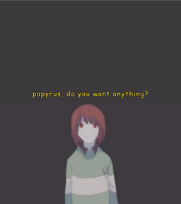 clothing dialogue human_only not_furry pattern_clothing pattern_sweater pattern_topwear question_mark smile solo striped_clothing striped_sweater striped_topwear stripes sweater text topwear bani-chan undertale undertale_(series) chara_(undertale) human mammal 2015 absurd_res english_text hi_res