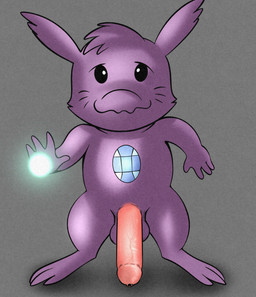 3_toes 4_fingers anthro balls beady_eyes big_penis black_eyes cheek_tuft chest_gem ear_tuft erection facial_tuft feet fingers fur gem genitals grey_background hair humanoid_genitalia humanoid_penis light looking_at_viewer magic magic_ball magic_user male male_anthro noseless nude_anthro nude_male penis pink_penis purple_balls purple_body purple_fur purple_hair sapphire_(gem) short_hair simple_background smile smiling_at_viewer solo standing toes tuft wobbly_mouth illegaleel kappa_mikey guano_(kappa_mikey) mammal unknown_species 2026 colored digital_drawing_(artwork) digital_media_(artwork) hi_res lighting shaded spanish_description