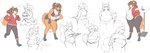 anthro back_rolls belly belly_folds belly_grab belly_overhang big_belly big_breasts big_butt biped bloated breasts butt clothed clothed_anthro clothed_female clothing female female_anthro fit_to_fat fur hair jogging love_handles muffin_top navel open_mouth orange_body orange_fur outgrowing_clothes overweight overweight_anthro overweight_female simple_background slim smile solo standing stuffing tail teeth thick_thighs tight_clothing weighing_scale weight_conscious weight_gain pewbutt olivia_(chocend) canid canine fox mammal red_fox true_fox 2019 absurd_res digital_media_(artwork) hi_res partially_colored sequence