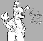 angelica_(dtbs63) anthro bottomwear breasts clothed clothing dtbs63 female female_symbol gender_symbol generation_5_pokemon gun hair handgun holding_gun holding_object holding_ranged_weapon holding_weapon jacket looking_at_viewer monochrome nintendo non-mammal_breasts pants pokemon pokemon_(species) ranged_weapon servine shirt simple_background sketch smile snivy solo symbol thick_thighs tight_clothing topwear weapon