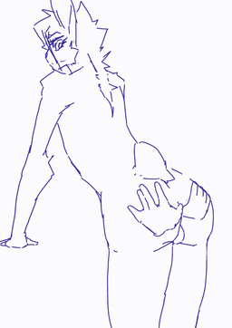 anthro anus balls butt butt_jiggle clenched_teeth disembodied_hand duo floating_hands fur genitals hair jiggling looking_at_butt male nude scut_tail shocked short_tail simple_background small_balls solo_focus spread_anus spread_butt spreading tail tail_motion tailwag teeth mistythemist lagomorph leporid mammal rabbit 2d_animation animated frame_by_frame hi_res monochrome sketch