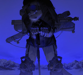 5_fingers anthro backpack bending_down biped boots bottomwear clothing countershade_fur countershading eyes_closed fingers floppy_ears footwear fur gloves handwear male night orange_body orange_fur overweight overweight_anthro overweight_male shoes shorts snow solo white_body white_countershading white_fur winter dongbomu1 canid canine canis domestic_dog mammal 2024 absurd_res hi_res