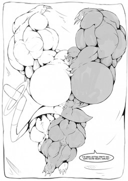 anthro big_breasts big_muscles bottomwear breasts button_(fastener) claws clothing dakimakura dialogue featureless_breasts female huge_breasts huge_muscles hyper hyper_breasts hyper_muscles looking_at_viewer lying multicolored_body muscular on_back one_eye_closed skirt solo wink winking_at_viewer expansionpack bandai_namco klonoa_(series) tat_(klonoa) domestic_cat felid feline felis mammal hi_res monochrome