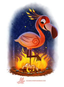 ambiguous_gender black_eyes campfire egg feathered_wings feathers feral fire flaming_feathers humor nest night outside pink_body pink_feathers pun simple_background solo visual_pun white_background wings piper_thibodeau european_mythology greek_mythology mythology avian bird flamingo mythological_avian mythological_bird mythological_creature mythological_firebird phoenix digital_media_(artwork) digital_painting_(artwork) painting_(artwork)