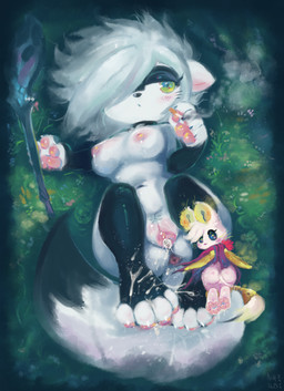 4_toes anthro anus blush bodily_fluids breasts butt cigarette claws cloak cloak_only clothing collar collar_only cum cum_drip cum_in_vagina cum_inside cum_on_feet cum_on_paw dripping duo feet female field forest genital_fluids genitals grass_field green_eyes larger_female leaking_cum lying male micro nipples nude on_back outside pawpads paws pink_anus pink_nipples pink_pawpads pink_vulva plant raised_paw size_difference smaller_male smoking toe_claws toes tree vulva nihilochannel strom_(nihilochannel) domestic_ferret mammal mouse murid murine mustelid musteline rodent true_musteline weasel digital_media_(artwork) digital_painting_(artwork) hi_res painting_(artwork)