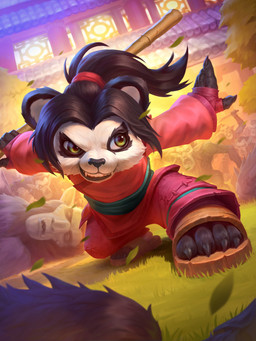 4_fingers 4_toes accessory angry anthro battle beard belt black_body black_fur black_hair black_nose building clothing countershade_face countershading crouching detailed_background dutch_angle facial_hair fangs feet female fingers footwear fur grass green_belt group hair hair_accessory hair_ribbon hand_wraps holding_melee_weapon holding_object holding_sword holding_weapon leaf looking_back male male/female melee_weapon nails open_mouth pink_clothing pink_shirt pink_topwear plant ponytail pose ribbons sandals shirt shoes smile staff sword teeth toes toony topwear tree weapon wraps young young_anthro young_female justine_cruz blizzard_entertainment warcraft li_li_stormstout bear humanoid mammal pandaren 3:4 absurd_res colored detailed digital_drawing_(artwork) digital_media_(artwork) hi_res