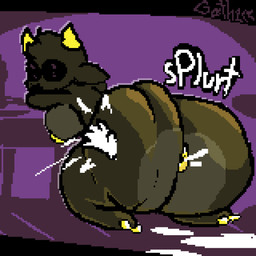 anthro anus big_breasts big_butt bodily_fluids breasts butt butt_focus butt_jiggle butt_slap cum disembodied_hand female fur genital_fluids genitals horn jiggling leaking_anus leaking_cum looking_at_viewer makeup nipples nude onomatopoeia puffy_anus purple_background shortstack simple_background slap smile smiling_at_viewer solo sound_effects spanking text thick_thighs g0th1cc1 honeypop bovid caprine goat mammal 1:1 animated artist_name colored digital_drawing_(artwork) digital_media_(artwork) english_text hi_res loop pixel_(artwork) pixel_animation shaded signature trans_(lore) trans_woman_(lore)