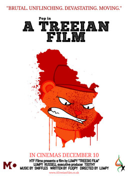 anthro blood blood_on_face bodily_fluids horror_(expression) horror_(theme) male movie_poster solo text toony jameshtf happy_tree_friends pop_(htf) bear mammal english_text url