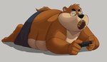 anthro back_rolls barefoot belly belly_on_ground big_cheeks clothing double_chin duo eyewear fat_rolls feet glasses male male/male nerd oral_vore overweight overweight_anthro overweight_male paws soft_vore soles solo_focus toes vore dj-rodney bear gopher mammal rodent sciurid tree_squirrel ursine