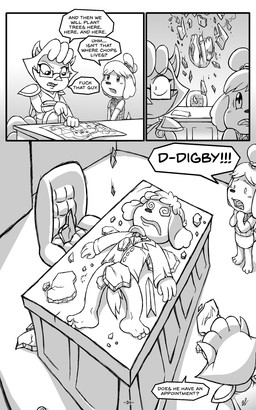 anthro barely_visible_genitalia barely_visible_penis bottomless clothed clothing convenient_censorship cracks falling female fraternal_twins genitals group male map penis spiral spiral_eyes text unconscious conditional_dnp grumpyvulpix animal_crossing nintendo digby_(animal_crossing) isabelle_(animal_crossing) canid canine canis domestic_dog mammal shih_tzu toy_dog 5:8 absurd_res comic digital_drawing_(artwork) digital_media_(artwork) english_text hi_res monochrome brother_(lore) brother_and_sister_(lore) sibling_(lore) sister_(lore) twins_(lore)