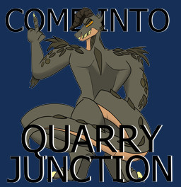 anthro butt female gesture grin hand_gesture middle_finger scales scales_on_shoulder smile solo squatting_pose tail text baristagamerproductions fallout microsoft deathclaw scalie absurd_res alpha_channel hi_res shaded