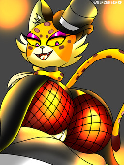 anthro big_butt butt fangs female holidays magician magician_hat solo teeth thick_thighs wide_hips blazedscarf halloween kirby_(series) kirby_and_the_forgotten_land nintendo clawroline felid leopard mammal pantherine 3:4 hi_res