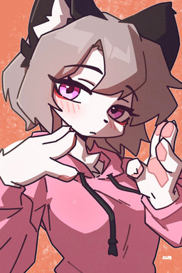4_fingers anthro blush breasts claws clothed clothed_anthro clothed_female clothing female female_anthro finger_claws fingers fur hair hoodie kemono looking_at_viewer pawpads solo teeth topwear kloe_mone kloe_(kloe_mone) mammal mustelid musteline stoat true_musteline weasel 2026 2:3 digital_media_(artwork) hi_res