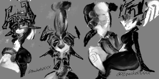animal_genitalia animal_penis armor black_body black_tongue blush blush_lines bodily_fluids canine_genitalia canine_penis disembodied_penis dripping equine_genitalia equine_penis fangs floating genital_fluids genitals grey_background gynomorph hands_behind_head headgear helmet intersex knot knotted_penis long_ears looking_at_viewer male markings multiple_angles open_mouth penis penis_on_feet precum precum_drip precum_on_finger precum_on_foot precum_on_hand precum_on_leg raised_arms simple_background sitting smile solo steam sweat teeth tongue white_body bracketsxxx nintendo the_legend_of_zelda twilight_princess midna humanoid imp twili black_and_white clip_studio_paint_(artwork) digital_media_(artwork) hi_res monochrome signature sketch