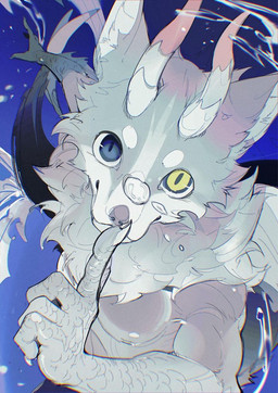 2_horns 5_fingers air_bubble anthro arm_frill blue_background blue_eyes claws eyebrows finger_claws fingers fish_tail frill_(anatomy) fur fur_and_scales head_horn horn inner_ear_fluff light_body light_fur light_scales looking_at_viewer male mouth_closed neck_tuft nipples nude_anthro nude_male pupils ringed_iris scales shush simple_background slit_pupils solo tuft underwater water white_sclera yellow_eyes chiayeeee mammal marine unknown_species 2024 chromatic_aberration digital_drawing_(artwork) digital_media_(artwork) half-length_portrait portrait