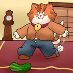 angry anthro bell cat_tail clock collar duo food jingle_bell male male/male pickle_(food) protective rug slightly_chubby slightly_chubby_male tail young ugly-rat15508 raymond_(ugly-rat15508) terrence_(ugly-rat15508) canid canine canis domestic_cat domestic_dog felid feline felis mammal hi_res