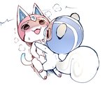 anthro anthro_on_anthro balls blush bodily_fluids breasts cum cum_on_self cumshot duo ejaculation erection female genital_fluids genitals interspecies male male/female mostly_nude penis amimalcrossin animal_crossing nintendo agent_s_(animal_crossing) kid_cat_(animal_crossing) domestic_cat felid feline felis mammal rodent sciurid hi_res