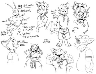 angry annoyed anthro arthropod_abdomen backwards_baseball_cap backwards_hat baseball_cap black_text boxer_briefs bulge clothed clothing collar drawstring eyewear glasses group hat headgear headwear hoodie like male muscular muscular_male open_mouth open_smile pantsless pantsless_anthro pantsless_male question sharp_teeth shirt smile t-shirt teeth teeth_showing text topwear underwear tinydeerguy antoine_(tinydeerguy) gary_(tinydeerguy) matt_riskely sam_(tinyderguy) ant arthropod hymenopteran insect english_text hi_res model_sheet monochrome