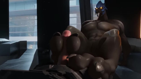 2_toes ambiguous_gender ambiguous_on_human animal_genitalia anthro armor between_toes duo erection feet first_person_view foot_fetish foot_play footjob genital_slit genitals human_pov male male/ambiguous male_on_anthro mandibles pecs penile sex toes morethreedee halo_(series) microsoft xbox_game_studios alien human mammal sangheili 16:9 3d_(artwork) 3d_animation animated digital_media_(artwork) no_sound short_playtime video widescreen