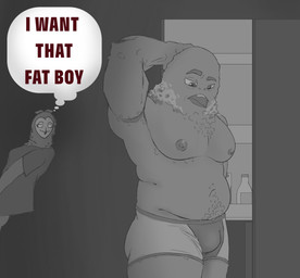 anthro appliance areola armpit_hair beak bedroom_eyes belly biped body_hair body_pattern bottomless breasts bulge clothed clothing dark_nipples duo female female_anthro fridge happy_trail kitchen_appliance looking_at_another male male/female male_anthro married married_couple married_man married_woman mature_anthro mature_female mature_male midnight_snack moobs muscular muscular_male narrowed_eyes night nipples non-mammal_breasts non-mammal_nipples overweight overweight_male presenting_armpit pubes scratching_head seductive shirt slightly_chubby slightly_chubby_male t-shirt text thinking topless topless_male topwear topwear_only underwear underwear_only milkermaker aurora_anderson_(milkermaker) charles_anderson_(milkermaker) avian bird columbid owl pigeon absurd_res english_text hi_res monochrome
