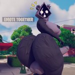 anthro areola balls big_balls big_breasts big_butt big_penis breasts butt erection gameplay_mechanics genitals gynomorph huge_butt huge_penis intersex looking_back nipples outside penis shadow_face solo surprise surprised_expression ctgiantess epic_games fortnite raven_team_leader bear mammal 1:1 3d_(artwork) digital_media_(artwork) hi_res