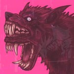 1:1 2_mouths ambiguous_gender body_horror canid canine canis ear_piercing ear_ring hi_res mammal monster multi_mouth mythological_canine mythological_creature mythology nightmare_fuel piercing ring_piercing rufidesigns snarling solo teeth unusual_anatomy were werecanid werecanine werewolf wolf