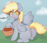 absurd_res anus butt derp_eyes derpy_hooves_(mlp) derpy_hoovessss female feral friendship_is_magic genitals hasbro hi_res humanoid_genitalia humanoid_genitalia_on_feral humanoid_pussy humanoid_pussy_on_feral my_little_pony pussy smile solo spying