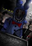 bow_(feature) bow_tie glowing glowing_eyes machine simple_background solo shu_20625 five_nights_at_freddy's five_nights_at_freddy's_2 scottgames withered_bonnie_(fnaf) animatronic lagomorph leporid mammal rabbit robot 2018 absurd_res digital_media_(artwork) hi_res