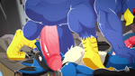 69_position anthro anthro_on_anthro anthro_penetrated anthro_penetrating anthro_penetrating_anthro balls beak big_penis blue_body blue_feathers blue_fur bodily_fluids body_part_in_mouth bouncing_balls chest_spike city crossover_ship crouching cum cum_in_mouth cum_inflation cum_inside cum_on_chest cum_on_face cum_on_ground cum_while_penetrated deep_throat destruction duo_focus ejaculation erection excessive_cum excessive_genital_fluids excessive_precum face_fucking feathers fellatio forced forced_oral fur genital_fluids genitals gloves_(marking) green_eyes group hand_spike hands-free humanoid_genitalia humanoid_penis inflation irrumatio lying macro male male/male male_penetrated male_penetrating male_penetrating_male markings muscular muscular_male neck_bulge nipples nude on_back oral oral_penetration orgasm_from_oral pecs penetration penile penile_penetration penis penis_in_mouth precum red_eyes sex sound_effects spikes spikes_(anatomy) spines tears throbbing throbbing_balls throbbing_penis passchan nintendo pokemon star_fox falco_lombardi avian bird canid canine generation_4_pokemon lucario mammal pokemon_(species) 2d_animation animated crossover hi_res huge_filesize motion_tweening sound webm