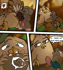 acorn anal anal_penetration anthro bodily_fluids bottomwear clothing cum cum_in_mouth cum_inside cum_on_face cum_on_penis day dialogue duo erection feathers feral food fruit genital_fluids genitals humor larger_penetrated light male male/male masturbation money nature nature_background nut_(fruit) oral pants penetration penis penis_size_difference plant prosthetic secretly_loves_it size_difference sunlight text sirunfurr avian bird mammal mouse murid murine owl rodent comic hi_res shaded translation_request