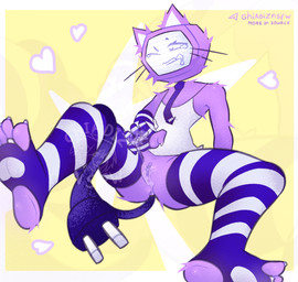 after_masturbation anthro anus armwear aroused bodily_fluids clitoral_hood clitoris clothing ears_up elbow_gloves feet feet_ring female fingers foot_fetish footwear fur genital_fluids genitals gloves handwear legwear machine masturbation orgasm orgasm_control orgasm_face overstimulation solo spread_legs spreading tail toes vaginal vaginal_fluids vaginal_fluids_on_hand vaginal_fluids_on_vulva vaginal_masturbation vulva wet wet_fingers ghiadiz forsaken_(roblox) veeronica humanoid robot robot_anthro robot_humanoid absurd_res hi_res