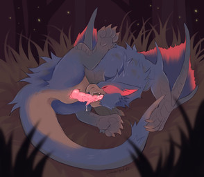 animal_genitalia animal_penis auto_penis_lick autofellatio blue_body blue_fur bodily_fluids claws cum cum_in_mouth cum_in_own_mouth cum_in_self cum_inside cum_on_self cumshot ejaculation erection eyes_closed feral fluffy fur genital_fluids genital_slit genitals knot knotted_penis licking male male_feral masturbation open_mouth oral oral_masturbation pawpads paws penile penile_masturbation penile_spines penis scales self_lick solo spread_legs spreading tail tail_tuft teeth tongue tongue_out tuft unusual_anatomy unusual_genitalia unusual_penis winged_arms wings slumberpup capcom monster_hunter mythology dragon flying_wyvern mythological_creature mythological_scalie nargacuga scalie absurd_res digital_media_(artwork) hi_res