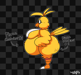 anthro beak belly bib big_belly big_breasts big_butt breasts butt cellulite clothing eyelashes female hair huge_belly huge_breasts huge_butt machine non-mammal_breasts overweight overweight_anthro overweight_female solo yellow_body tuffthecat evil_container five_nights_at_freddy's five_nights_at_frickbear's_(series) five_nights_at_frickbear's_3 scottgames chica_(fnaf) chica_(frickbear's) classic_chica_(fnaf) frickbears_classic_chica avian bird chicken galliform phasianid digital_media_(artwork) hi_res meme