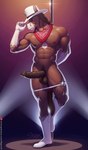 2023 5_fingers abs anthro balls big_penis boots brown_balls brown_glans brown_hair brown_nipples brown_penis clothing cowboy_hat darkened_balls darkened_genitalia darkened_glans darkened_nipples darkened_penis diamond_(sigma_x) equid equine erection fingers footwear front_view genitals glans hair hat headgear headwear hi_res horse humanoid_genitalia humanoid_penis hybrid_genitalia hybrid_penis looking_at_viewer male mammal medial_ring medial_ringed_humanoid_penis medial_ringed_hybrid_penis muscular muscular_anthro muscular_male nipples pecs penis pole sigma_x solo stripper_pole vein veiny_penis