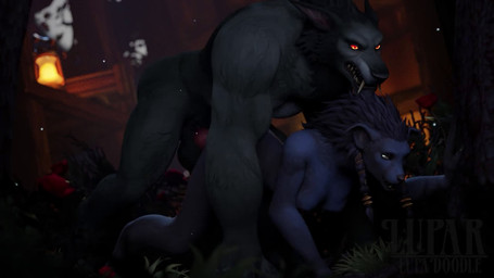 all_fours ambiguous_penetration animal_genitalia animal_penis anthro anthro_on_anthro anthro_penetrated anthro_penetrating anthro_penetrating_anthro areola balls big_breasts breasts butt canine_genitalia canine_penis detailed_background duo erection female female_penetrated from_behind_position fur genitals glowing glowing_eyes hair knot male male/female male_penetrating male_penetrating_female mounting nipples nude outside penetration penile penile_penetration penis sex teeth lupar blizzard_entertainment warcraft canid canine mammal werecanid werecreature worgen 16:9 3d_(artwork) 3d_animation animated digital_media_(artwork) short_playtime sound video widescreen