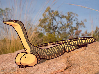 big_breasts breast_squish breasts busty_feral female feral multicolored_body nipples non-mammal_breasts non-mammal_nipples orange_eyes photo_background rock solo sprawling_gait squish tail two_tone_body ikakins lizard reptile scalie hi_res mixed_media photography_(artwork)