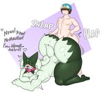 anthro big_butt biped bodily_fluids butt doggystyle duo femboy from_behind_position huge_butt male male/male sex simple_background sweat sweatdrop thick_thighs wide_hips drawee_draws nintendo pokemon generation_9_pokemon human mammal meowscarada pokemon_(species) 2023 absurd_res digital_media_(artwork) hi_res