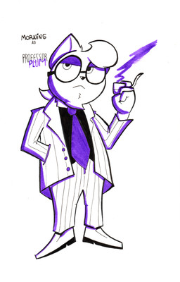 accessory anthro black_tie_(suit) bottomwear clothed clothing eyewear facial_hair footwear fur glasses goatee hair inked male multicolored_body necktie overweight overweight_anthro overweight_male pattern_clothing pattern_topwear pinstripe_suit pompadour purple_necktie shirt shoes simple_background smoke smoking smoking_pipe solo suit text topwear wearing_glasses white_body white_fur sebaku cluedo hasbro morning_draw_(sebaku) professor_plum chinchilla chinchillid mammal rodent absurd_res english_text hi_res monochrome traditional_media_(artwork)