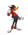 anthro arm_ring body_hair bottomwear buckteeth chest_hair clothing cosplay crossover_cosplay curled_fingers fist footwear gloves hair handwear male pants shoes simple_background snout solo spiky_hair sweater teeth topwear vest white_background brdte disney sega sonic_the_hedgehog_(series) goofy_(disney) shadow_the_hedgehog canid canine canis domestic_dog mammal 4:5 colored_sketch crossover full-length_portrait hi_res portrait signature sketch