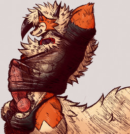 abs animal_genitalia animal_penis anthro ball_bulge balls barazoku biceps big_balls big_muscles big_pecs big_penis black_clothing black_markings black_shirt black_topwear blush bodily_fluids body_hair border canine_genitalia canine_penis chest_tuft claw_fingers claws clothed clothing clothing_pull cloud countershade_fur countershade_torso countershading day dipstick_ears dog_tags ear_markings erection erection_under_clothing eyes_closed eyewear eyewear_on_head facial_markings fluffy fluffy_tail front_view fur genitals glans goggles grin hair handwear head_markings huge_penis knot knotted_penis looking_at_viewer low-angle_view male male_anthro manly markings multicolored_body multicolored_ears multicolored_fur multicolored_hair muscular muscular_anthro muscular_male muscular_thighs navel neck_tuft orange_body orange_fur pecs penis pose quads sharp_teeth shirt shirt_pull simple_background smile snout solo spiky_fur standing swimwear tail tan_background tan_body teeth thick_arms thick_penis thick_thighs thong tight_clothing topwear topwear_pull translucent translucent_clothing translucent_shirt translucent_topwear triceps tuft two_tone_body two_tone_fur underwear vein water white_background yellow_body yellow_fur jwbash meme_clothing nintendo pokemon pokemon_mystery_dungeon see-through_shirt_meme spike_chunsoft kyoto_rex canid canine dusk_lycanroc generation_7_pokemon lycanroc mammal pokemon_(species) 2025 absurd_res hatching_(art) hi_res huge_filesize meme pinup portrait shaded watermark