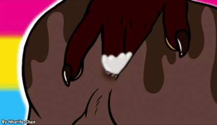 anal anal_fingering anthro anus balls big_butt bodily_fluids butt claws close-up cum cum_on_hand duo female female_fingering female_fingering_male fingering food genital_fluids genitals leaking_cum lgbt_pride male male/female male_fingered pansexual_pride_colors paws pride_color_flag pride_colors nharita-chan ceilo_(wafflezcol) avian bird food_creature owl pulsatrix spectacled_owl true_owl animated animated_gif short_playtime
