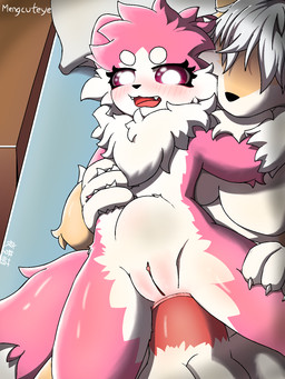 anal anal_penetration andromorph anus big_penis blush butt duo female female_penetrated fur genitals gynomorph intersex male male/female male_penetrating male_penetrating_female nude open_mouth penetration penile penis sex tail text vulva white_body white_fur mengcuteye mecrixel mengcuteye_(character) animal_humanoid arctic_wolf canid canine canis humanoid mammal mammal_humanoid wolf 2026 3:4 artist_name digital_drawing_(artwork) digital_media_(artwork) hi_res portrait shaded three-quarter_portrait