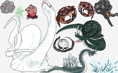 1_eye ambiguous_gender beak crystal eyestalks feral open_mouth red_eyes simple_background text white_background kagura_0471 elden_ring fromsoftware spirit_caller_snail_(elden_ring) aquatic arthropod cephalopod coleoid crab crustacean crystal_snail_(elden_ring) decapod gastropod giant_land_octopus_(elden_ring) hybrid land_squirt_(elden_ring) malacostracan mollusk octopodiform octopus reptile scalie sentry_stones serpent_snail_(elden_ring) skeletal_snail_(elden_ring) snail snake 2022 english_text hi_res